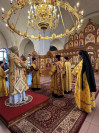 1-Божественная Литургия в Неделю святых отец в главном храме Восточного Казахстана