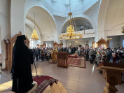 33-Божественная Литургия в Неделю святых отец в главном храме Восточного Казахстана