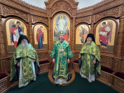 32-Неделя цветоносная. Божественная Литургия в Андреевском кафедральном соборе города Усть-Каменогорска