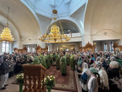 58-Неделя цветоносная. Божественная Литургия в Андреевском кафедральном соборе города Усть-Каменогорска