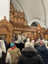 28-В святую ночь Рождества Христова  православные христиане Усть-Каменогорска  посетили праздничное богослужение  в Андреевском кафедральном соборе
