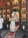 29-В день Собора Пресвятой Богородицы архиепископ Амфилохий совершил Божественную Литургию в храме в честь Покрова Божией Матери города Усть-Каменогорска