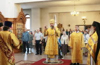 3-В день памяти апостолов Петра и Павла архиепископ Амфилохий возглавил служение Божественной Литургии в Андреевском кафедральном соборе города Усть-Каменогорска 