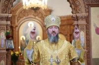 26-В день памяти апостолов Петра и Павла архиепископ Амфилохий возглавил служение Божественной Литургии в Андреевском кафедральном соборе города Усть-Каменогорска 