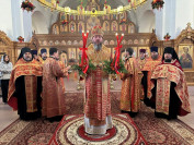 15-Пасхальная великая вечерня в главном храме Восточного Казахстана
