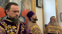 6-Архиепископ Амфилохий возглавил служение Всенощного бдения накануне третьего воскресения Великого поста