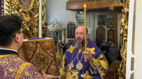 15-Архиепископ Амфилохий возглавил служение Всенощного бдения накануне третьего воскресения Великого поста