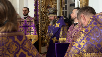 17-Архиепископ Амфилохий возглавил служение Всенощного бдения накануне третьего воскресения Великого поста