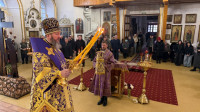 19-Архиепископ Амфилохий возглавил служение Всенощного бдения накануне третьего воскресения Великого поста