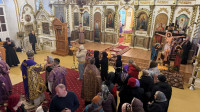 24-Архиепископ Амфилохий возглавил служение Всенощного бдения накануне третьего воскресения Великого поста