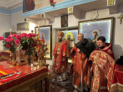 14-Божественная Литургия Пасхальным чином в Богородице-Рождественском храме города Усть-Каменогорска