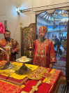 24-Божественная Литургия Пасхальным чином в Богородице-Рождественском храме города Усть-Каменогорска