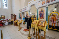 4-В день памяти первомученика архидиакона Стефана Управляющий Усть-Каменогорской и Семипалатинской епархии сослужил Главе Митрополичьего округа за Божественной Литургией в Михаило-Архангельском  храме Павлодара