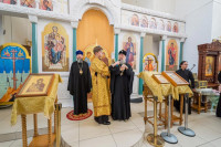 27-В день памяти первомученика архидиакона Стефана Управляющий Усть-Каменогорской и Семипалатинской епархии сослужил Главе Митрополичьего округа за Божественной Литургией в Михаило-Архангельском  храме Павлодара