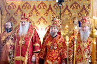11-Архиепископ Усть-Каменогорский и Семипалатинский Амфилохий принял участие в торжествах, состоявшихся в Алма-Ате, в честь мученицы Агафии Панормской - небесной заступницы от землетрясений и иных стихийных бедствий