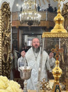 21-Архиепископ Амфилохий возглавил Божественную Литургию в навечерие Крещения Господня в Воскресенском кафедральном соборе города Семипалатинска 