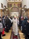 45-Архиепископ Амфилохий возглавил Божественную Литургию в навечерие Крещения Господня в Воскресенском кафедральном соборе города Семипалатинска 