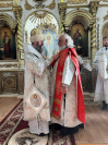 53-Архиепископ Амфилохий возглавил Божественную Литургию в навечерие Крещения Господня в Воскресенском кафедральном соборе города Семипалатинска 