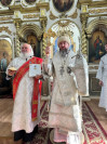 56-Архиепископ Амфилохий возглавил Божественную Литургию в навечерие Крещения Господня в Воскресенском кафедральном соборе города Семипалатинска 