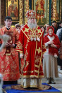7-В завершение Светлой седмицы управляющий Усть-Каменогорской и Семипалатинской епархии сослужил митрополиту Александру за Литургией в Успенском соборе Астаны
