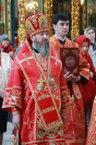 10-В завершение Светлой седмицы управляющий Усть-Каменогорской и Семипалатинской епархии сослужил митрополиту Александру за Литургией в Успенском соборе Астаны