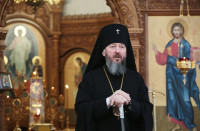 60-Архиепископ Амфилохий совершил Божественную Литургию в Андреевском кафедральном соборе города Усть-Каменогорска 