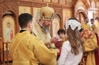 38-В день памяти Новомучеников и исповедников Казахстанских архиепископ Амфилохий совершил Божественную Литургию в Андреевском соборе