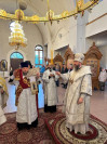 7-В Неделю 7-ю после Пасхи Христовой архиепископ Амфилохий совершил Божественную Литургию в Андреевском кафедральном соборе