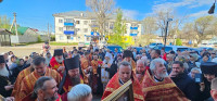 10-В неделю святых жен-мироносиц архиепископ Усть-Каменогорский и Семипалатинский Амфилохий сослужил митрополиту Александру за Литургией в Михайло-Архангельском кафедральном соборе Уральска