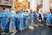 3-В праздник Феодоровской иконы Божией Матери архиепископ Усть-Каменогорский и Семипалатинский Амфилохий сослужил Главе Митрополичьего округа за Божественной Литургией в главном храме Южной столицы