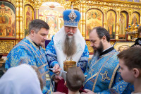 48-В праздник Феодоровской иконы Божией Матери архиепископ Усть-Каменогорский и Семипалатинский Амфилохий сослужил Главе Митрополичьего округа за Божественной Литургией в главном храме Южной столицы