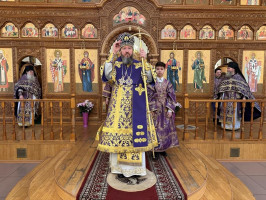 В Неделю 5-ю Великого поста архиепископ Амфилохий возглавил служение Божественной Литургии в Андреевском кафедральном соборе