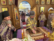 14-В Неделю 5-ю Великого поста архиепископ Амфилохий возглавил служение Божественной Литургии в Андреевском кафедральном соборе