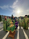 30-В Троицком соборе города Усть-Каменогорска архиепископ Амфилохий возглавил служение Всенощного бдения