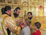 6-Первая Божественная Литургия в 2012 году  в Андреевском соборе г.Усть-Каменогорска
