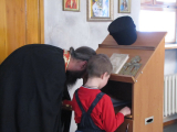 5-Пребывание ковчега со святыми мощами святых преподобномучениц  Великой княгини Елисаветы и инокини Варвары  в Андреевском кафедральном соборе г.Усть-Каменогорск