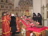 17-Пребывание ковчега со святыми мощами святых преподобномучениц  Великой княгини Елисаветы и инокини Варвары  в Андреевском кафедральном соборе г.Усть-Каменогорск