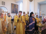 3-Архиерейское богослужение  в Свято-Зиновьевском храме пос.Новая Согра