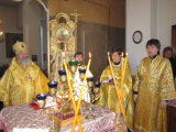 12-Архиерейское богослужение  в Свято-Зиновьевском храме пос.Новая Согра