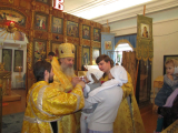 12-Архиерейское богослужение в Богородице-Рождественском храме Аблакетки