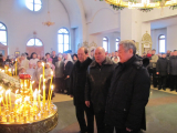 7-Аким ВКО и аким города поздравили православных в Андреевском соборе г.Усть-Каменогорска