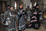 3-Страстная седмица. Великий Понедельник.  Литургия Преждеосвященных Даров в Андреевском кафедральном соборе.