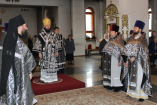6-Страстная седмица. Великий Понедельник.  Литургия Преждеосвященных Даров в Андреевском кафедральном соборе.