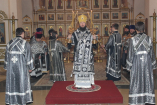 12-Страстная седмица. Великий Понедельник.  Литургия Преждеосвященных Даров в Андреевском кафедральном соборе.