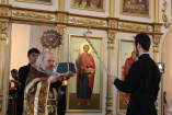 21-Страстная седмица. Великий Понедельник.  Литургия Преждеосвященных Даров в Андреевском кафедральном соборе.