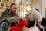 24-Страстная седмица. Великий Понедельник.  Литургия Преждеосвященных Даров в Андреевском кафедральном соборе.