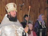 1-Всенощное бдение в Покровском храме района Мирный г.Усть-Каменогорска
