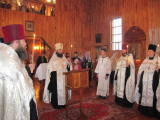 Всенощное бдение в Покровском храме района Мирный г.Усть-Каменогорска