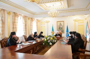 Епископ Амфилохий принял участие в заключительном в 2015 году заседании Синода Казахстанского Митрополичьего округа в Астане