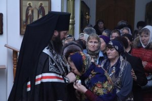 Великая вечерня с чином прощения в главном храме Рудного Алтая